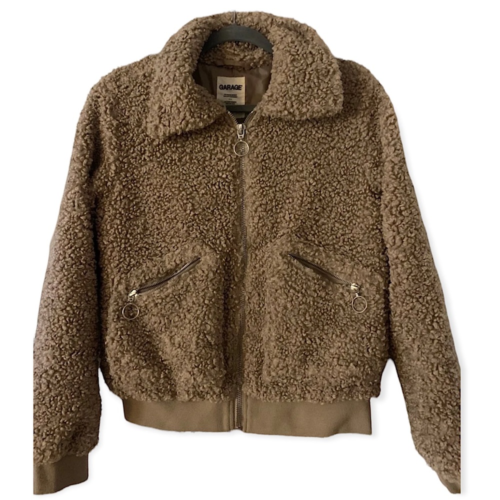 Brown Teddy Bear Jacket From Garage Clothing Gem